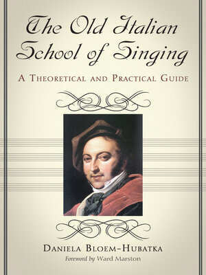cover image of The Old Italian School of Singing